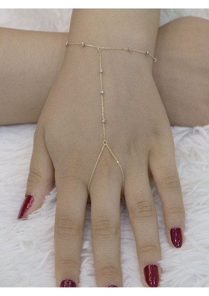 14 Ayar Altın Üç Renk Dorikalı Şahmeran