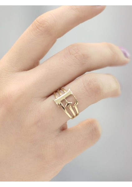 ZEYNEPLİ GOLD 14 Ayar Altın Kaburga F Harfli Yüzük fiyatları