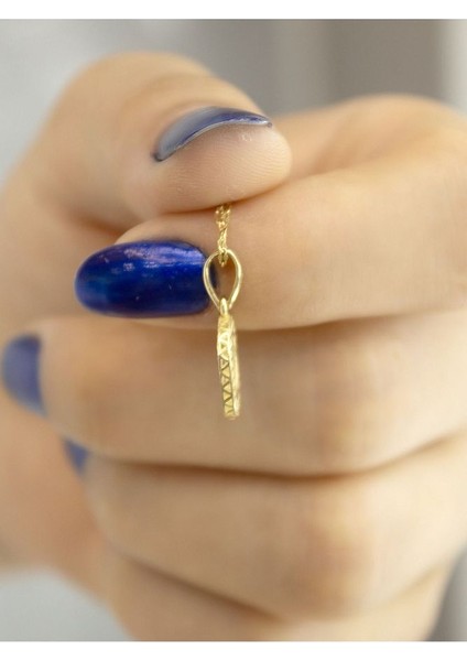 ZEYNEPLİ GOLD 14 Ayar Altın Küçük Füzyon O Harfli Kolye indirimleri