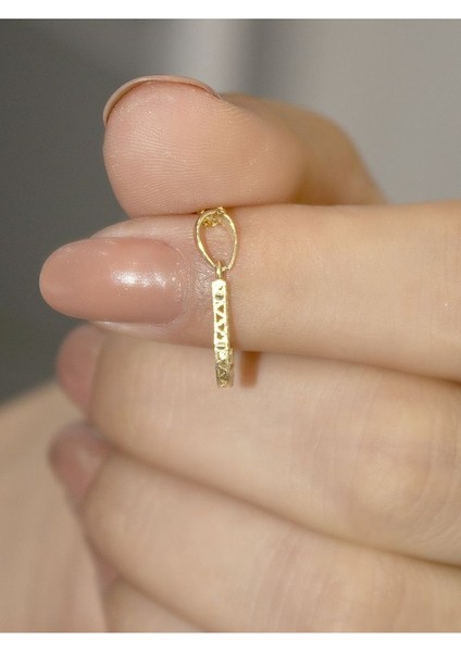 ZEYNEPLİ GOLD 14 Ayar Altın Küçük Füzyon J Harfli Kolye indirimleri