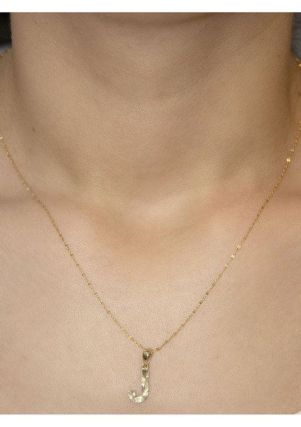 ZEYNEPLİ GOLD 14 Ayar Altın Küçük Füzyon J Harfli Kolye fırsatları