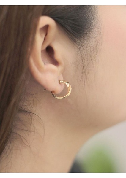 14 Ayar Altın Küçük Sarmal Soft Küpe fiyatları