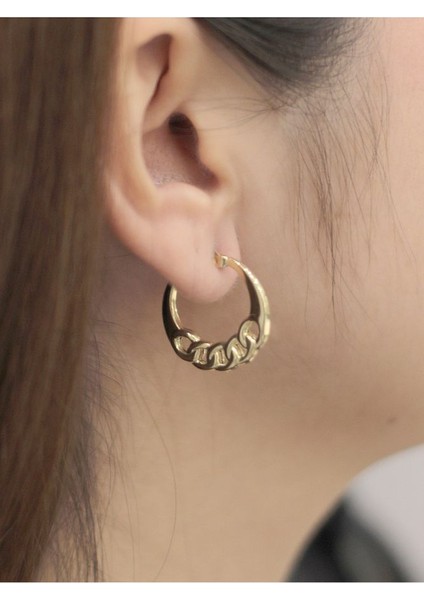 14 Ayar Altın Halkalı Düğümlü Küpe fiyatları