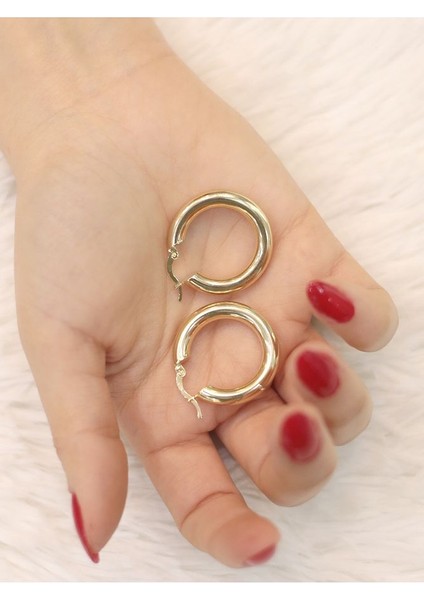 14 Ayar Altın Bombeli Soft Küpe fırsatları