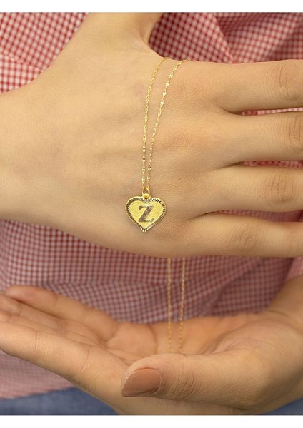 14 Ayar Kalpli Z Harfli Kolye