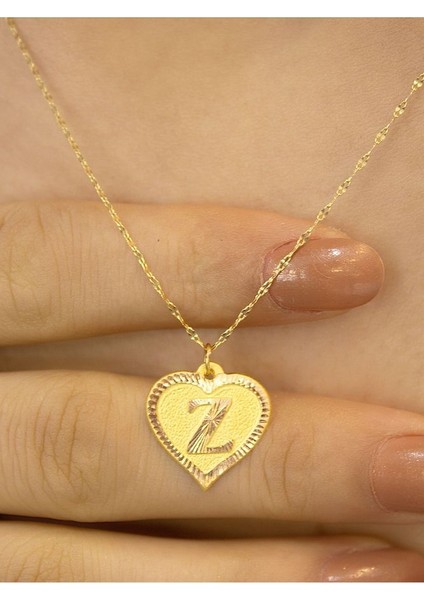 14 Ayar Kalpli Z Harfli Kolye fiyatları