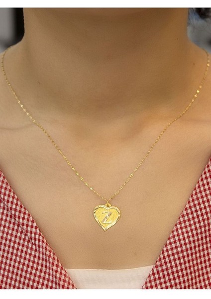 14 Ayar Kalpli Z Harfli Kolye indirimleri