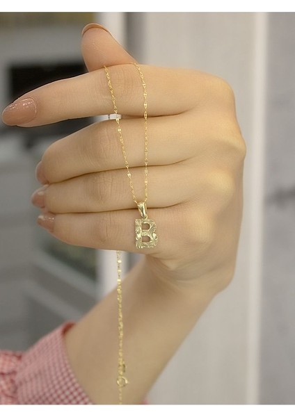 ZEYNEPLİ GOLD 14 Ayar Altın Küçük Füzyon B Harfli Kolye fırsatları