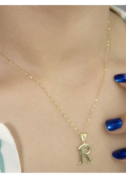 ZEYNEPLİ GOLD 14 Ayar Altın Şirin R Harfli Kolye fiyatları