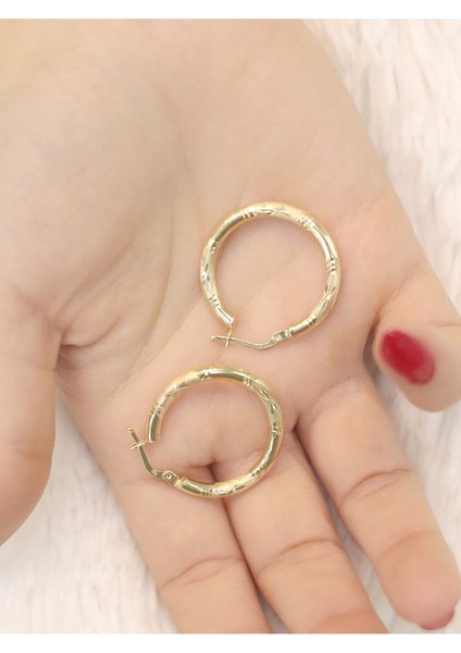 14 Ayar Altın Duzzle Küpe modelleri