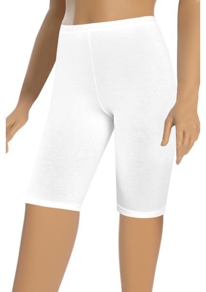 Kadın Diz Üstü Tayt Likralı Ince Bel Lastikli (%96 Pamuk - %4 Elastan)