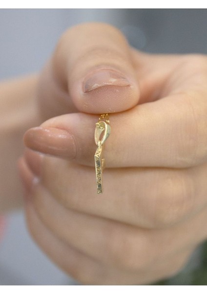 ZEYNEPLİ GOLD 14 Ayar Altın Küçük Füzyon F Harfli Kolye indirimleri