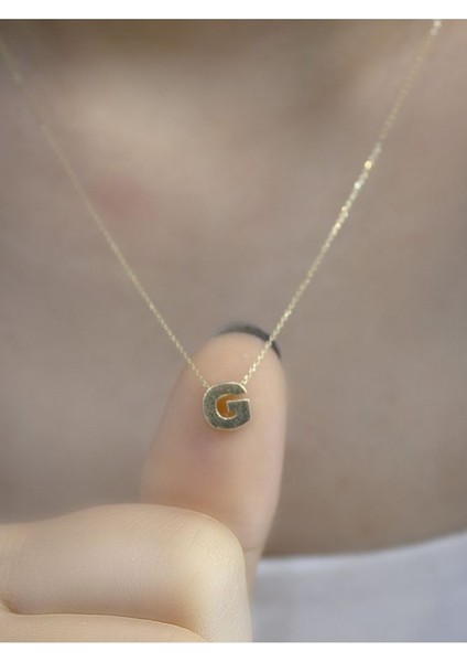 14 Ayar Altın 3 Boyutlu G Harfli Kolye fiyatları