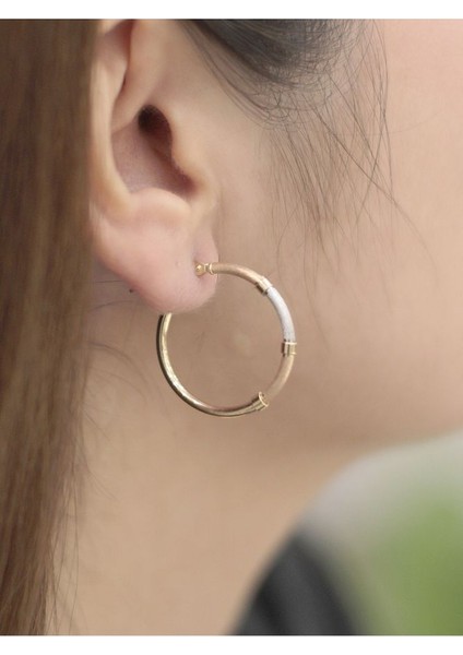 14 Ayar Altın 3 Renkli Halka Küpe fiyatları