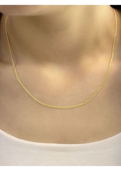 14 Ayar Altın Nonda Tasarım Zincir Kolye modelleri