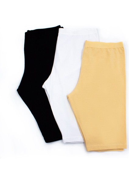 Kadın Diz Üstü Tayt Likralı Ince Bel Lastikli (%96 Pamuk - %4 Elastan) fiyatları