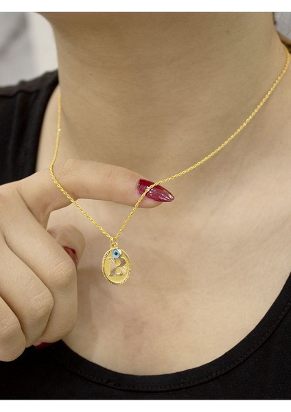 14 Ayar Altın B Harfli Kolye modelleri