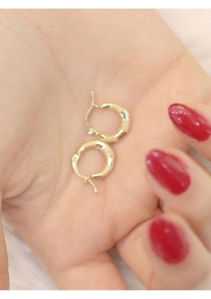 14 Ayar Altın Pattern And Soft Küpe modelleri