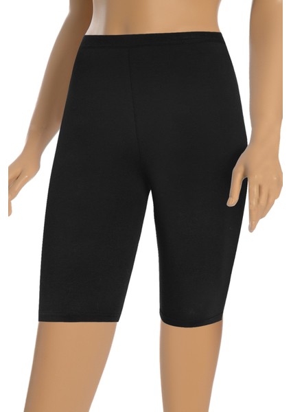 Kadın Diz Üstü Tayt Likralı Ince Bel Lastikli (%96 Pamuk - %4 Elastan)