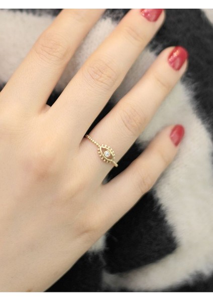 14 Ayar Altın Melek Gözü Yüzük fiyatları