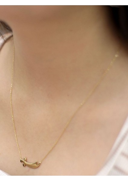 14 Ayar Altın Kılıç Tasarımlı Kolye fiyatları