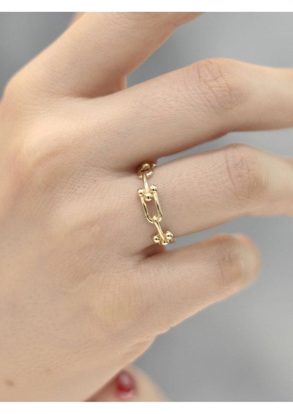 14 Ayar Altın Tf Yüzük