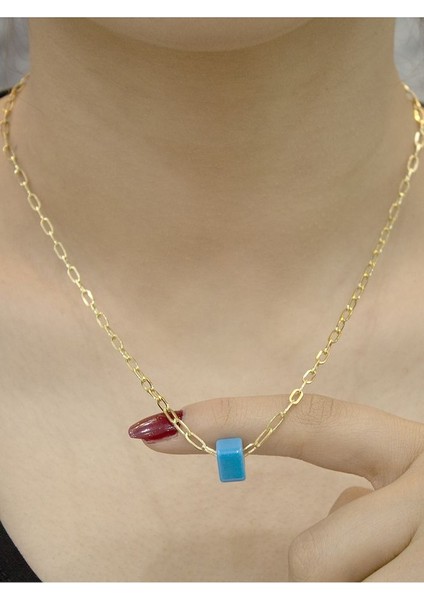 14 Ayar Altın Orta Büyük Ataş Zincir Kolye modelleri