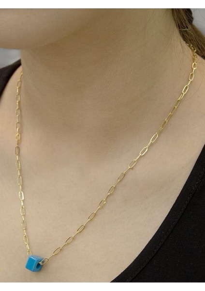 14 Ayar Altın Orta Büyük Ataş Zincir Kolye fırsatları