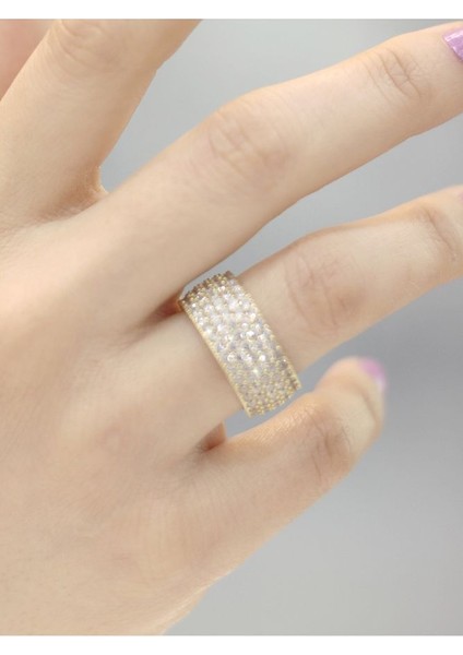 14 Ayar Altın Tam Tur Taşlı Yüzük fiyatları