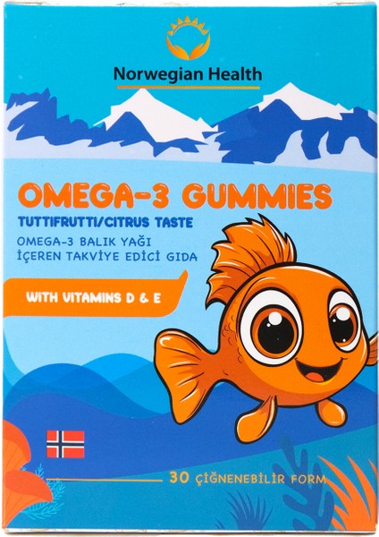 Çocuk Tutti Frutti Aromalı Omega-3 Gummies 30 Kapsül x 2ADET fırsatları