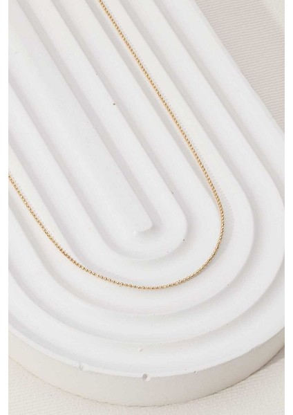 14 Ayar Altın Zarif Topçik Kolye modelleri