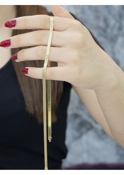 14 Ayar Altın Kalın Italyan Ezme Zincir Kolye fırsatları