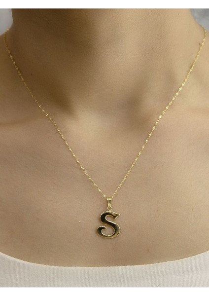 ZEYNEPLİ GOLD 14 Ayar Altın Şirin S Harfli Kolye fiyatları