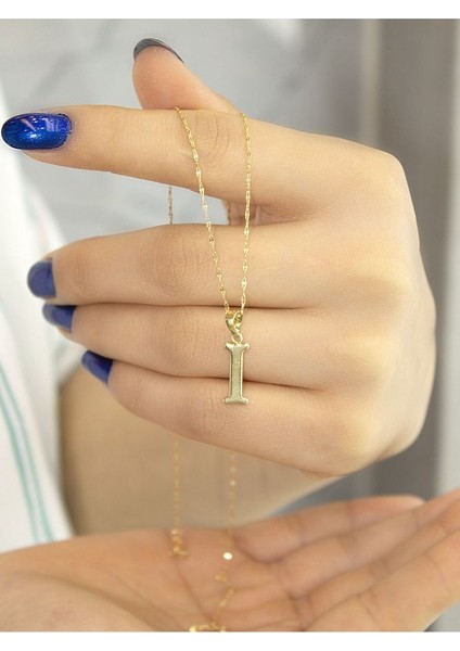 ZEYNEPLİ GOLD 14 Ayar Altın Şirin I Harfli Kolye modelleri