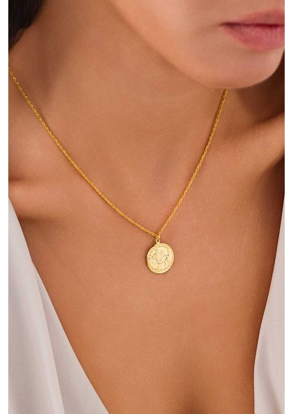 14 Ayar Altın Pres Tuğra Kolye fırsatları