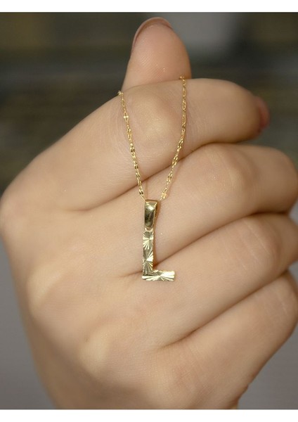 ZEYNEPLİ GOLD 14 Ayar Altın Küçük Füzyon L Harfli Kolye fırsatları