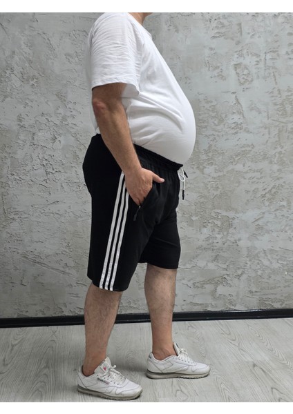 2245-BATTAL Beden 2 Iplik Şeritli Şort fiyatları