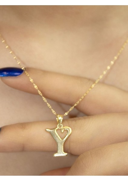 ZEYNEPLİ GOLD 14 Ayar Altın Şirin Y Harfli Kolye fiyatları