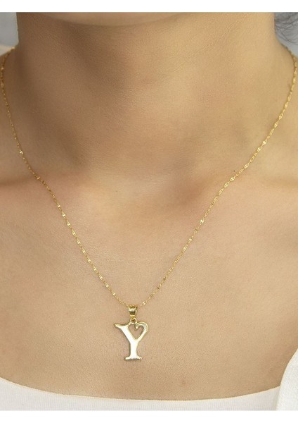 ZEYNEPLİ GOLD 14 Ayar Altın Şirin Y Harfli Kolye fırsatları