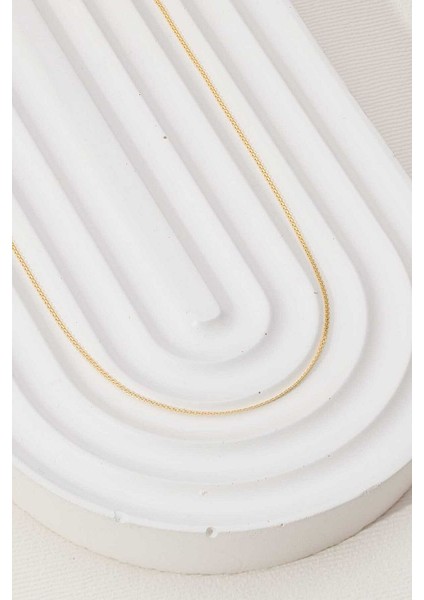 14 Ayar Altın Zarif Hasır Zincir modelleri