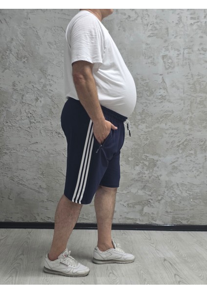 2245-BATTAL Beden 2 Iplik Şeritli Şort fiyatları