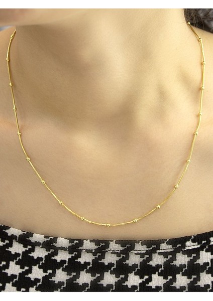 14 Ayar Altın Toplu Tondo Balık Sırtı Zincir Kolye fiyatları