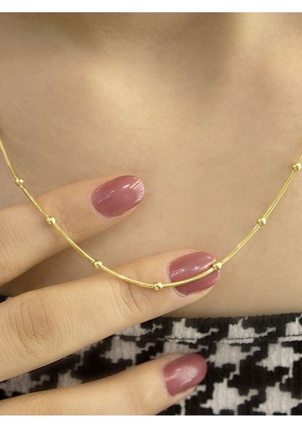 14 Ayar Altın Toplu Tondo Balık Sırtı Zincir Kolye fırsatları