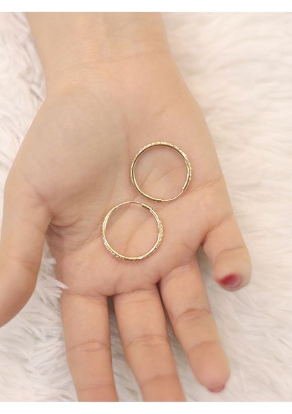 14 Ayar Altın Parıltı Küpe modelleri