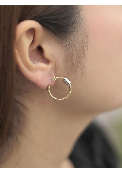 14 Ayar Altın Silindirli Halka Küpe fiyatları