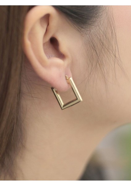 14 Ayar Altın Kare Soft Küpe fiyatları