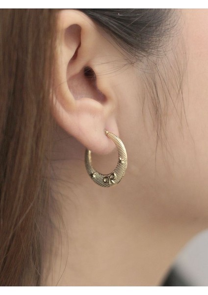 14 Ayar Altın Sonsuzluk Hilal Küpe fiyatları