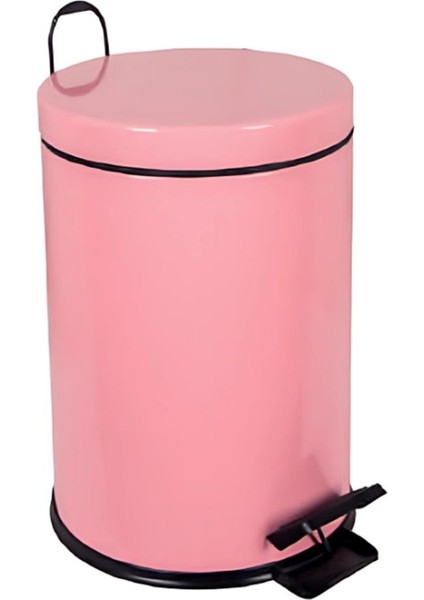 Pedallı Çöp Kovası 5 Lt Pembe
