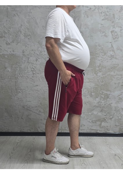 2245-BATTAL Beden 2 Iplik Şeritli Şort fiyatları