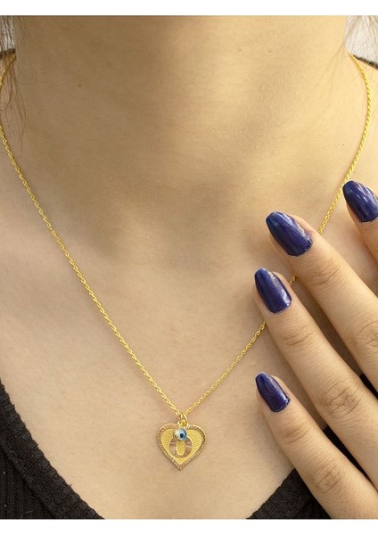 14 Ayar Altın Kalpli O Harfi Kolye modelleri